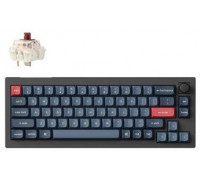 Keychron V2 MAX 65% Knob Wireless Tri-Mode QMK/VIA Gateron Jupiter Brown Switch Carbon Black