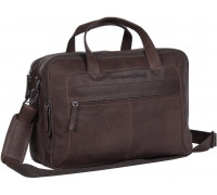 The Chesterfield Brand Ryan computer bag for 17" laptop, brown