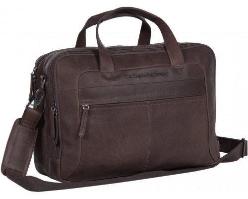 The Chesterfield Brand Ryan computer bag for 17" laptop, brown