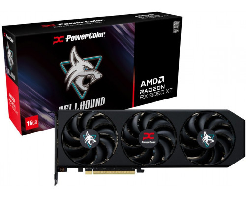 POWERCOLOR Hellhound Radeon RX 9060 XT 16GB GDDR6 (RX9060XT 16G-L/OC)