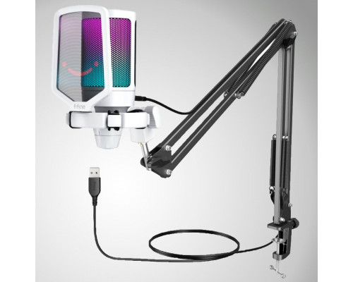 Fifine Technology FIFINE AmpliGame A6T RGB Baltas (Baltas) Kondensatorinis Mikrofonas