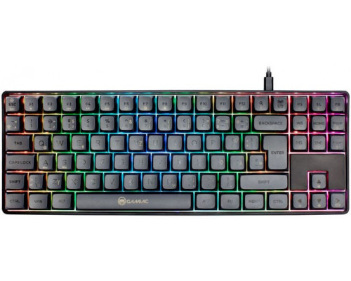GAMIAC TKL90G Gaming Keyboard, Kailh Red - black/grey