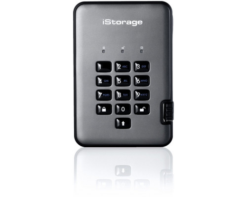 iStorage diskAshur PRO2 zewnętrzny dysk twarde 500 GB 5400 RPM 2.5" USB Typu-A 3.2 Gen 1 (3.1 Gen 1) Black