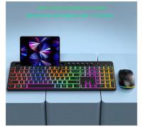 Wocco CK731/CM695 Wireless Keyboard + Mouse Combo with RGB Backlight