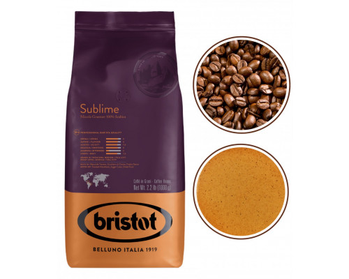 Bristot Sublime Arabica kawa ziarnista czarna espresso 1kg