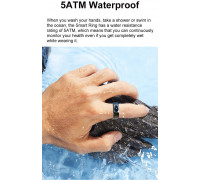 Smart RING PRO black, t�tno, saturacja, monitor snu, aktywno��, roz 10, Powerton
