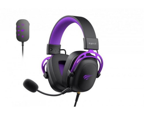 gaming Havit H2002+U (czarno-fioletowy)