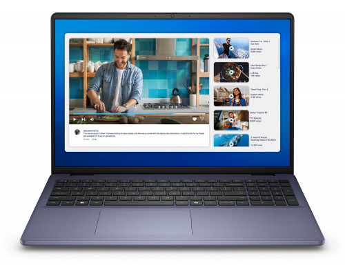 DELL DC16251 Intel Core 7 150U Laptop 40,6 cm (16") Full HD+ 16 GB DDR5-SDRAM 1 TB SSD NVIDIA GeForce MX570A Wi-Fi 6E (802.11ax) Windows 11 Pro Czeski, Słowacki Niebieski