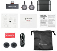 Hollyland LARK M2S Duo Wireless Lavalier Microphone with USB-C Plug (Duo, Space Gray)* Hollyland LARK M2S Duo Wireless Lavalier Microphone with USB-C Plug (Duo, Space Gray)*