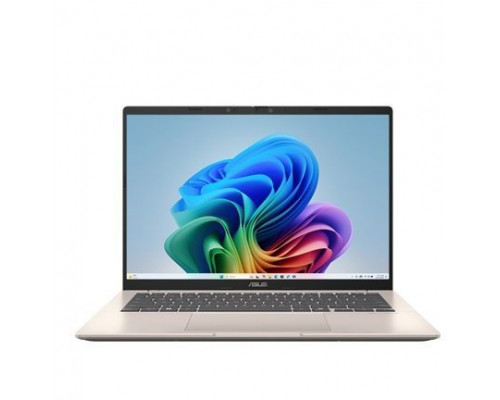 Asus Vivobook 14 X1407QA-LY045W | Platinum Gold | 14 " | IPS | WUXGA | 1920 x 1200 pixels | Anti-glare | Snapdragon X | X1 26 100 | 16 GB | LPDDR5X | Solid-state drive capacity 512 GB | Qualcomm Adreno GPU | Windows 11 Home | 802.11ax | Bluetooth ver