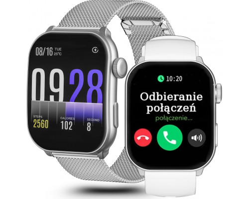Zegarek SMARTWATCH GRAVITY GT28-9 SR/SR/WH