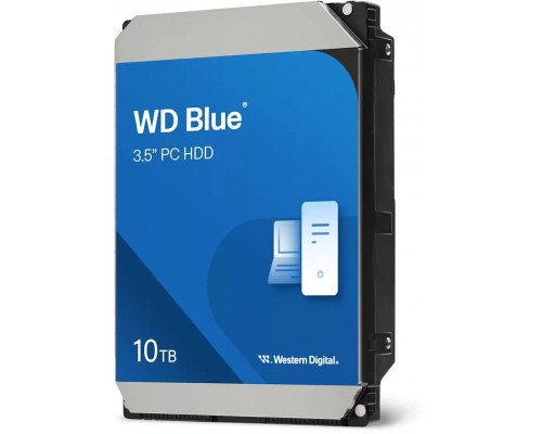 WD Blue - Festplatte - 10 TB - intern - 3.5 in (8.9 cm) - SATA 6Gb/s - 7200 rpm - Puffer: 512 MB