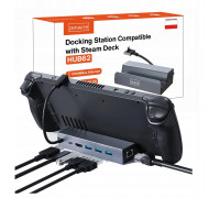 Station Forcking Steam Deck DOCK ROG ALLY DEX 6w1 HUB USB-C HDMI 4K Ethernet Zenwire HUB62