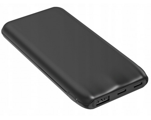 PLATINET POWER BANK 10000 mAh 3,7V 37Wh 12W 2x USB-C 1x USB-A BLACK [46031]