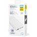 PLATINET POWER BANK 10000 mAh 3,7V 37Wh 12W 2x USB-C 1x USB-A WHITE [46079]