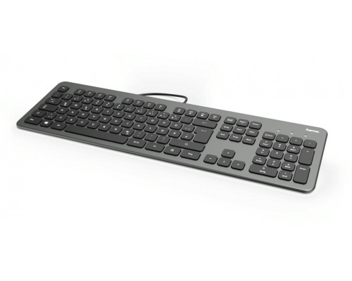 Hama KC-700 klawiatura Biuro USB QWERTZ Niemiecki Czarny