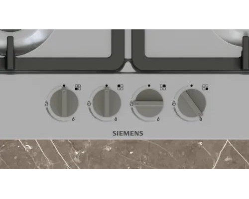 Siemens EG6B5PK90 płyta kuchenna Czarny, Stal nierdzewna Wbudowany 60 cm Gaz 4 stref(y)