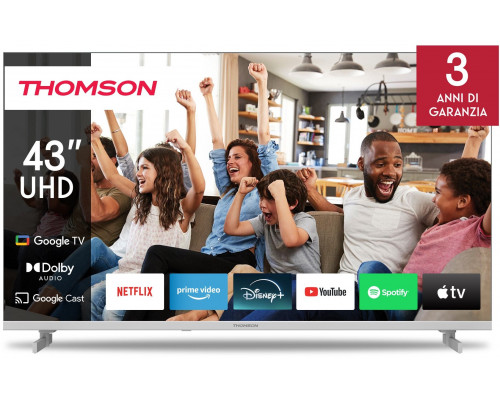 TV SET LCD 43" QLED 4K/WHITE 43UG4S14W THOMSON