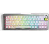 Glorious Gaming GMMK 3 PRO HE 65% Prebuilt Wireless  RF Wireless QWERTY US English Srebrny