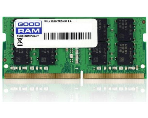 GoodRam SODIMM, DDR4, 8 GB, 2400 MHz, CL17 (GR2400S464L17S/8G)