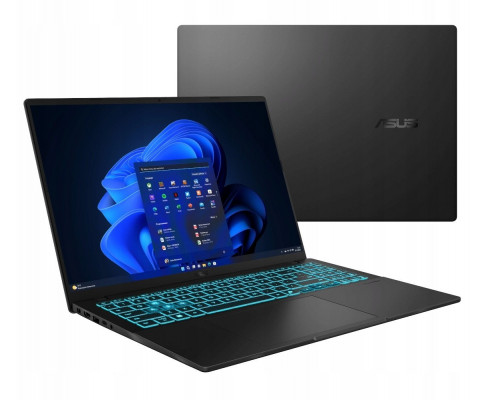 ASUS V16 V3607VM-RP007W Core 7 240H 16.0 WUXGA 144Hz 300nits AG 16GB DDR5 SSD1TB GeForce RTX 5060 8GB WLAN+BT Cam1080p 63WHrs Win11 Black