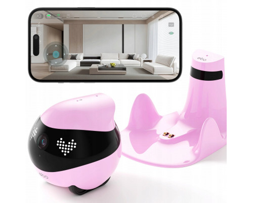 EnaBot - EBO AIR 2 - domowy, mobilny robot monitorujący (różowy)