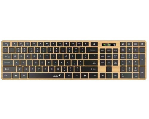 GENIUS Klávesnice Slimstar 7250BT, membránová, bezdrátová, béžová-černá