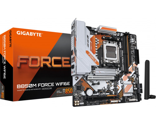 GIGABYTE B850M FORCE WIFI6E AMD B850 Gniazdo AM5 micro ATX