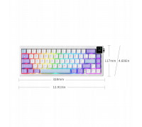 Ajazz   AK650 Dream Weaver Switch-Side Character Gradient Pink- 3 Model-With Screen RGB