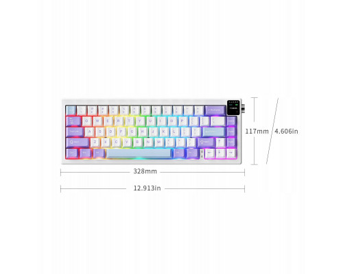Ajazz   AK650 Dream Weaver Switch-Side Character Gradient Pink- 3 Model-With Screen RGB