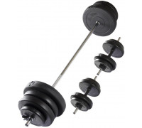 VIRTUFIT REGULOWANY SET SZTANGI I HANTLE - 60.5 KG - BLACK