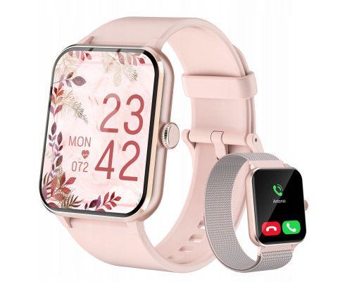 Blackview R50  1.85-inch TFT HD  350mAh Battery  24-hour SpO2 Detection + Heart Rate Monitoring  Calls and SMS notification  Pink BVR50-P (6931548317524)