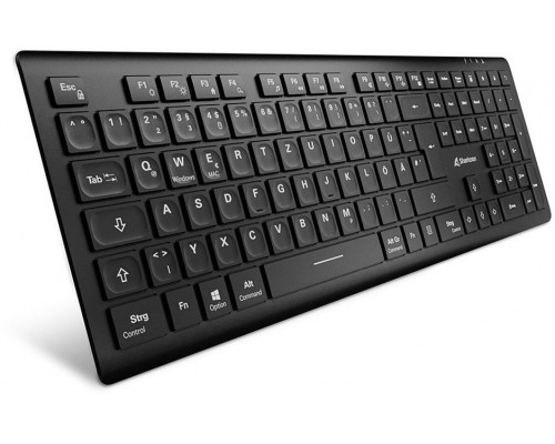 Sharkoon OfficePal K30W DE Layout Rubberdome black