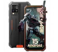 Blackview Rugged BV4800SE LTE 6.56" HD+IPS 720x1612 90Hz 4Gb+64Gb UMS9320E Octa-Core 1.8GHz CAM Front 8MP Rear 16MP+2MP NFC 5100mAh NO Charger Android 15 Orange BV4800SE_OR_EU (6931548321910)