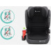 FMonroe FOTELIK SAMOCHODOWY MODEL HUGO black-szary R129 100-150 CM ISOFIX