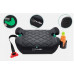 FMonroe FOTELIK SAMOCHODOWY PODKŁADKA SIEDZISKO Z ISOFIX black-szary pikowany R129 125-150 CM
