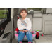 FOTELIK SAMOCHODOWY PODKŁADKA SIEDZISKO Z ISOFIX SZARO-RÓŻOWY R129 125-150 CM