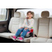 FOTELIK SAMOCHODOWY PODKŁADKA SIEDZISKO Z ISOFIX SZARO-RÓŻOWY R129 125-150 CM