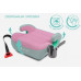 FOTELIK SAMOCHODOWY PODKŁADKA SIEDZISKO Z ISOFIX SZARO-RÓŻOWY R129 125-150 CM