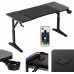 Gaming galds Huzaro Hero 3.6 RGB Black Black 140 cmx60 cm