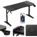 Gaming galds Huzaro Hero 3.6 RGB Black Black 140 cmx60 cm