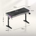 Gaming galds Huzaro Hero 3.6 RGB Black Black 140 cmx60 cm