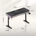 Gaming galds Huzaro Hero 3.6 RGB Black Black 140 cmx60 cm