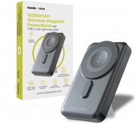Mobile Origin Wireless Magnetic PowerBank 10000mAh, USB-C and Lightning Cable PB11