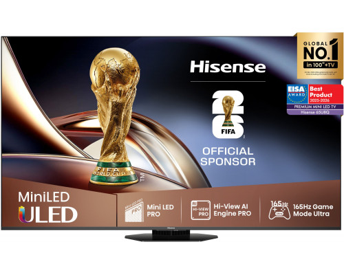 Hisense 65U8Q ULED 65'' 4K Ultra HD 165Hz VIDAA Dolby Atmos Czarny