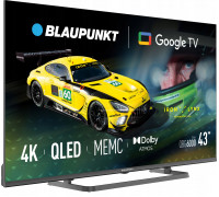 Blaupunkt telewizor Smart TV Google TV UHD Q-LED 43" czarny 43QBG6000S