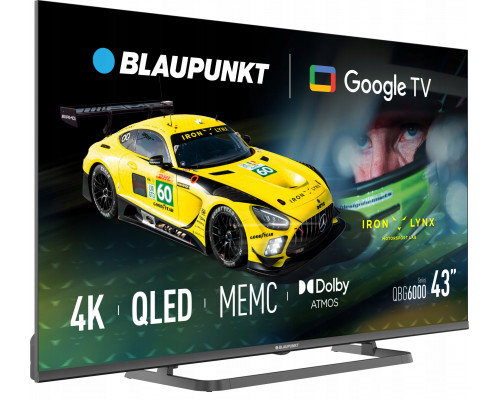 Blaupunkt telewizor Smart TV Google TV UHD Q-LED 43" czarny 43QBG6000S