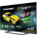 Blaupunkt telewizor Smart TV Google TV UHD Q-LED 43" czarny 43QBG6000S