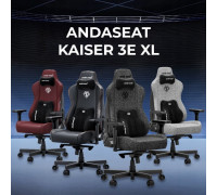 Gaming material Anda Seat Kaiser 3E XL Dark Grey Fabric