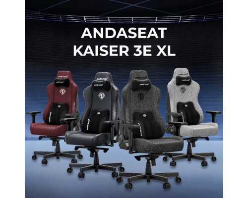 Gaming material Anda Seat Kaiser 3E XL Dark Grey Fabric